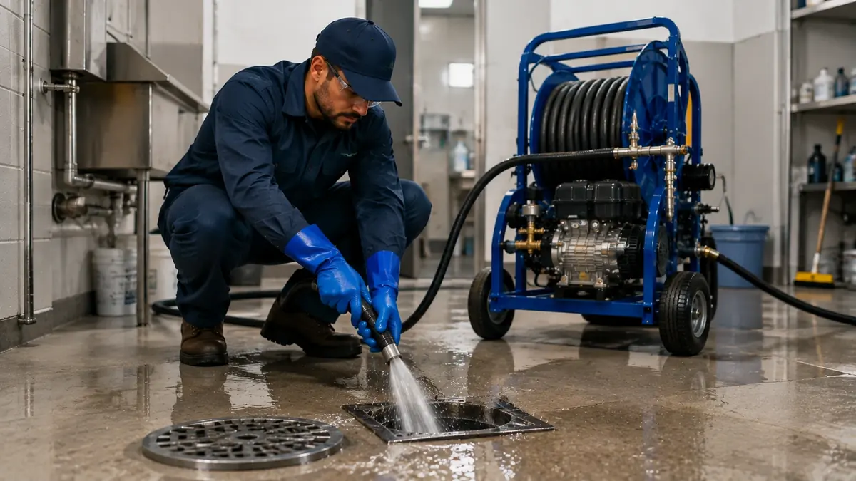Floor Drain Hydro Jet Cleaning in San Luis Rey