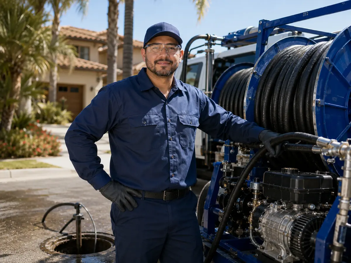 Hydro jet sewer cleaning in San Luis Rey