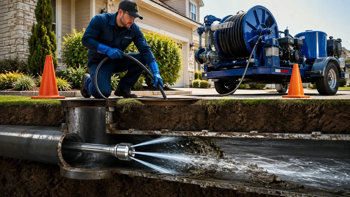 Main Sewer Line Hydro Jet Cleaning in San Luis Rey