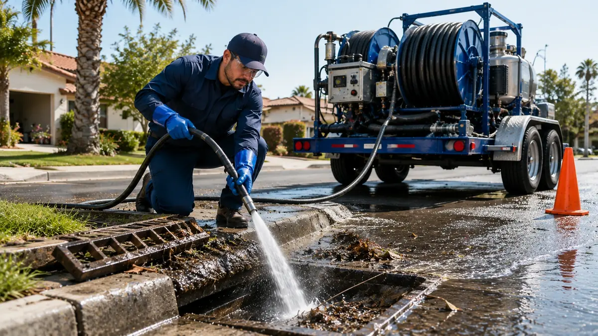 Storm Drain Hydro Jet Cleaning in San Luis Rey