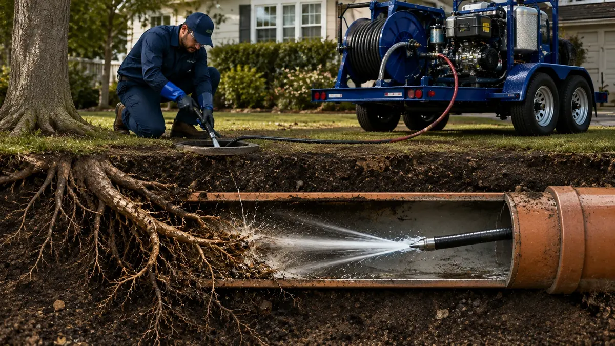 Tree Root Removal with Hydro Jetting in San Luis Rey